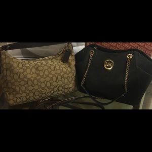 SOLD New Coach Celeste and Used Michael Kors Fulto
